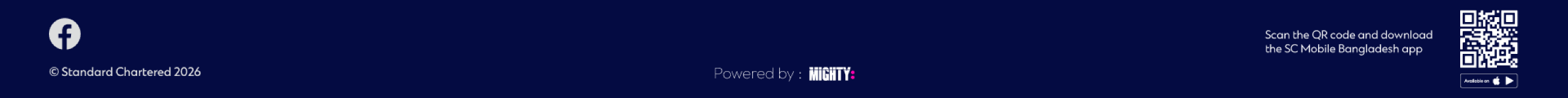 Standard Chartered Footer